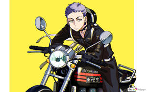 Takashi Mitsuya On A Motorcycle Wallpaper