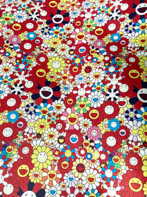 Takashi Murakami Smiley Flowers Wallpaper