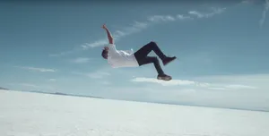 “take A Leap Of Faith And Just Let Go” Wallpaper