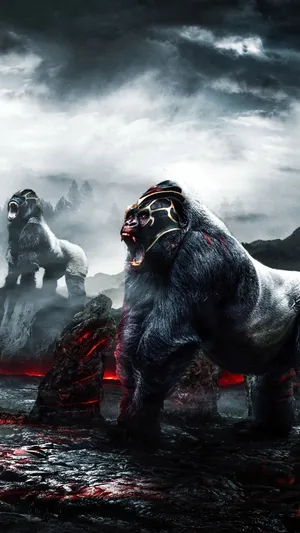 Take A Look At This Cool Gorilla Wallpaper