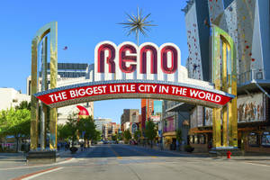 Take A Trip Down Memory Lane At Reno's Historic Arch Wallpaper