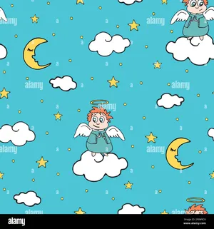 Take Flight: Heavenly Angels Rising Above Wallpaper