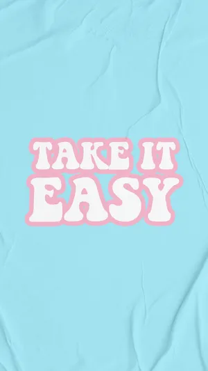 Take It Easy Pastel Minimalist Wallpaper