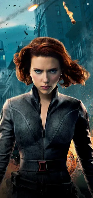 Take Your Phone Game To The Next Level With The Black Widow Iphone Wallpaper