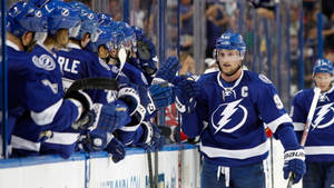 Tampa Bay Lightning Captain And Members Wallpaper