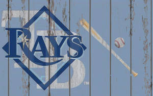 Tampa Bay Rays Blue Wall Art Wallpaper