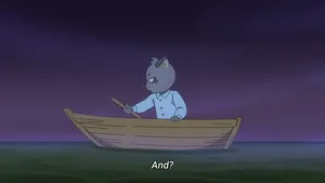 Tanaka On Boat Odd Taxi Wallpaper