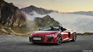 Tango Red Audi R8 Spyder Wallpaper