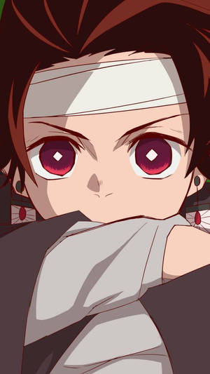 Tanjiro With Bandage Wallpaper
