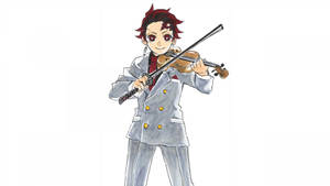 Tanjiro With Violin Wallpaper