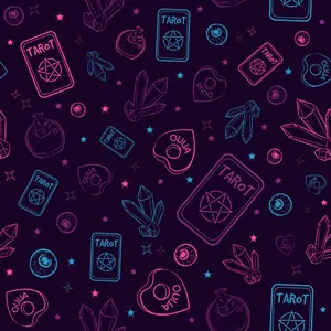 Tarot Cards, Planchettes, And Precious Crystals Wallpaper