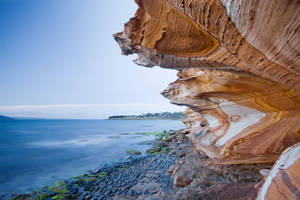 Tasmania Stratified Cliff Wallpaper