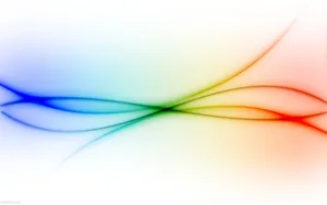 Tasteful Rainbow Light Color Ribbons Wallpaper