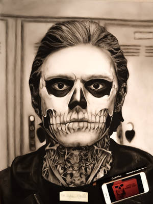 Tate Langdon Bone Tattoo Wallpaper