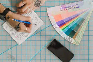 Tattooed Person Doing Illustration Wallpaper