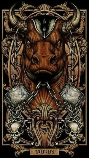 Taurus Zodiac Heavy Metal Tarot Wallpaper