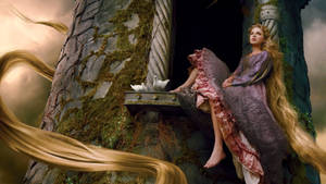 Taylor Swift Stuns In The Role Of Rapunzel Wallpaper