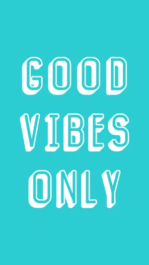 Teal Aesthetic Good Vibe Wallpaper