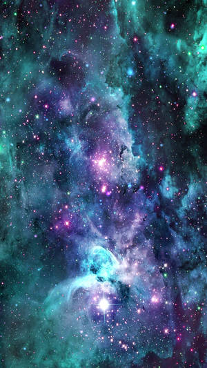 Teal And Purple Galaxy Live Wallpaper