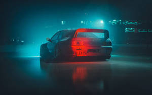 Teal And Red Jdm Car Wallpaper