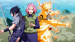 Team 7 Of The Great Ninja War Wallpaper