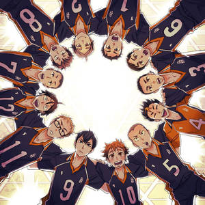 Team Circle Haikyuu Hd Wallpaper