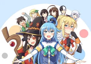 Team Konosuba Hd Cover Wallpaper