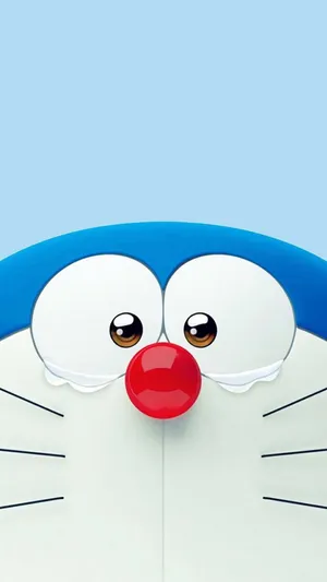 Tearful Doraemon Iphone Digital Art Wallpaper