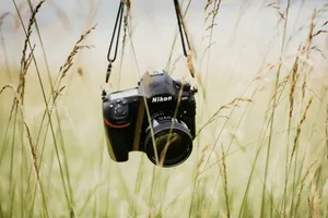 Technology Camera In Grass Wallpaper