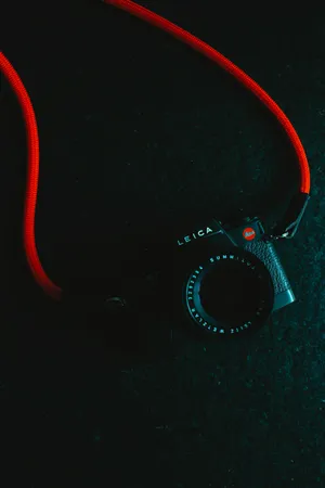 Technology Camera Red Lace Wallpaper