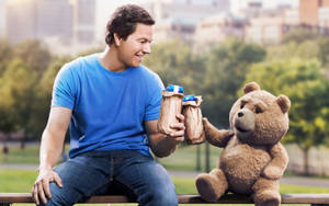 Ted Drinks Beers Wallpaper