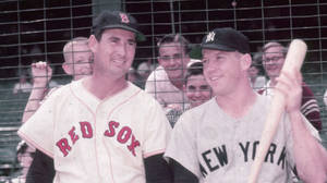 Ted Williams And Mickey Mantle Wallpaper