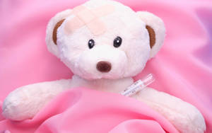 Teddy Bear In Bed Wallpaper