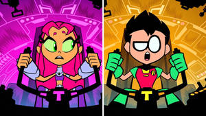 Teen Titans Robin And Starfire Wallpaper