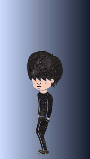 Teen With Cute Emo Style Wallpaper
