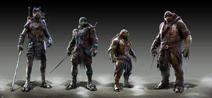 Teenage Mutant Ninja Turtles Height Difference Wallpaper