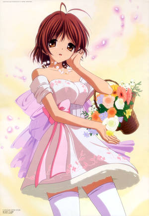 Teenage Nagisa Of Clannad Wallpaper