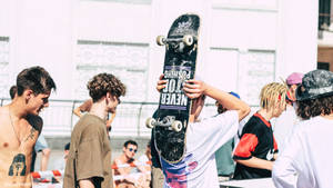 Teens And Skateboard Wallpaper