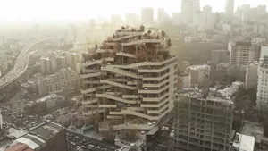 Tehran Nature Building Wallpaper