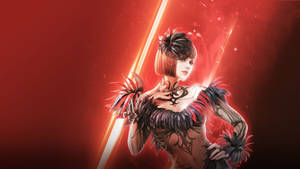 Tekken Anna Williams In Red Wallpaper