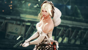 Tekken Nina Williams With Gun Wallpaper