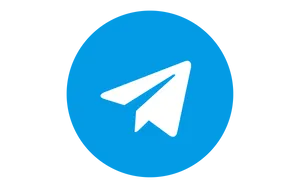 Telegram Blue Circle Wallpaper