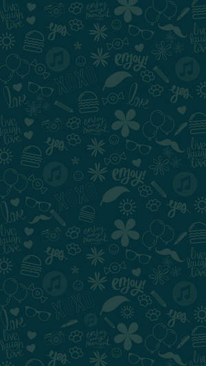 Telegram Cip Art Green Background Wallpaper