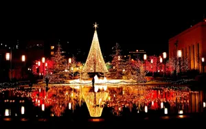 Temple Square Christmas Desktop Wallpaper