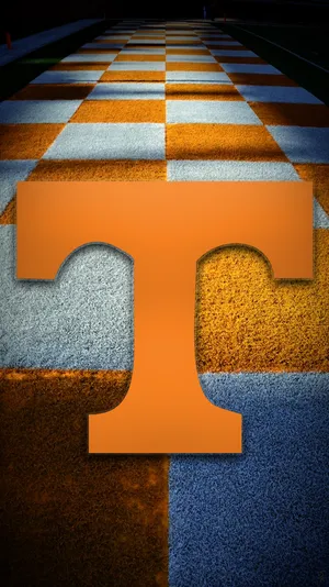 Tennessee Volunteers Logo On A Dark Floor Wallpaper