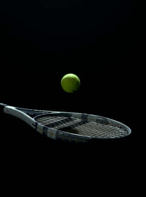 Tennis Racketand Ballin Motion Wallpaper