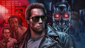 Terminator Arnold Schwarzenegger Fan Art Wallpaper