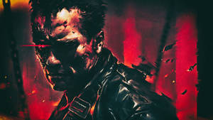 Terminator Red Aesthetic Wallpaper