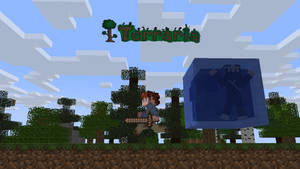 Terraria Guy In Evergreens Wallpaper