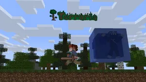 Terraria Guy In Evergreens Wallpaper